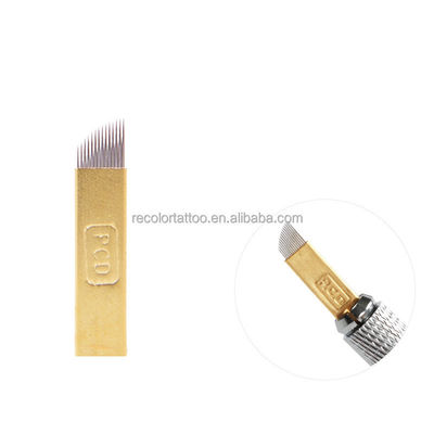 Private Label PCD12U 14U 19U 21U Microblading Tattoo Nadeln PCD Blades Permanent Make-up Blades Manuelle Augenbrauen Tattoo U Blade