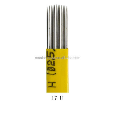 OEM 9/15/17/19/21 Pin Microblading Shading Blade Tattoo Nadel Doppelreihe Mikroblading Nadel für 3D Nebel Augenbraue & Lippen Tattoo