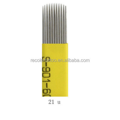 OEM 9/15/17/19/21 Pin Microblading Shading Blade Tattoo Nadel Doppelreihe Mikroblading Nadel für 3D Nebel Augenbraue & Lippen Tattoo