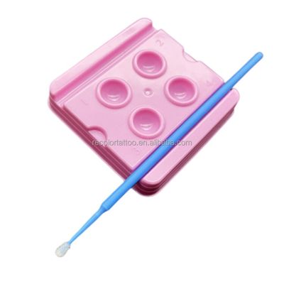 Mini Tattoo Tintenbehälter Mikropigment Kappe Permanente Make-up Kleber Halter Augenbrauenbürste Werkzeug Zahnmischwerkzeug alles aus Kunststoff