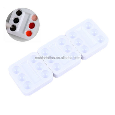 Mini Tattoo Tintenbehälter Mikropigment Kappe Permanente Make-up Kleber Halter Augenbrauenbürste Werkzeug Zahnmischwerkzeug alles aus Kunststoff