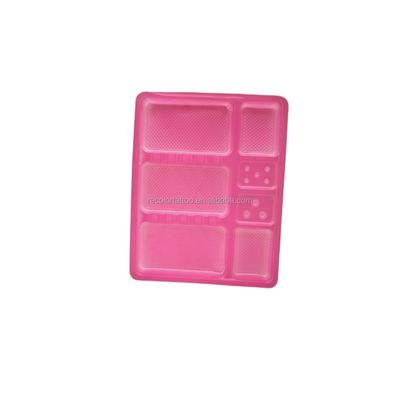 Einweg-PVC-Tattoo-Tray-Halter-Organisator Waschbare Plastikpigment-Speicherfächer für Permanent Make-up-Zubehör