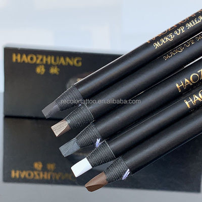 Private Label Hard Core Weiß Wasserdichter Augenbrauenstift Professioneller Augenbrauen-Enhancer Kosmetik Microblading Augenbrauenstift
