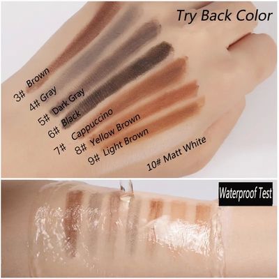 Private Label Hard Core Weiß Wasserdichter Augenbrauenstift Professioneller Augenbrauen-Enhancer Kosmetik Microblading Augenbrauenstift