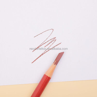 Kundenspezifische Augenbrauen-Enhancer aus Holz, harter Augenbrauenstift, Permanent-Tattoo-Stift, Augenbrauen-Tönung, Microblading-Marker-Stift