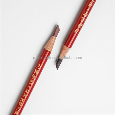 Kundenspezifische Augenbrauen-Enhancer aus Holz, harter Augenbrauenstift, Permanent-Tattoo-Stift, Augenbrauen-Tönung, Microblading-Marker-Stift