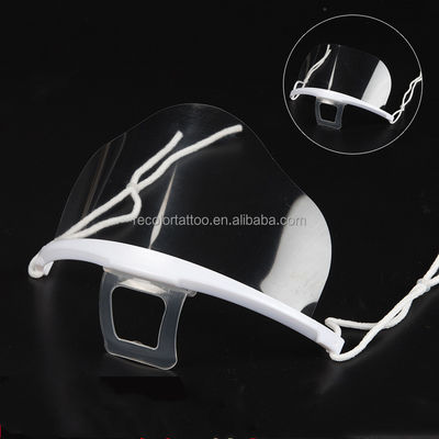 Private Label Transparente Anti-Beschlag Maskenschutzschild Microblading Make-up Kunststoff Anti-Speichel Mundschutz Beauty Tattoo Zubehör