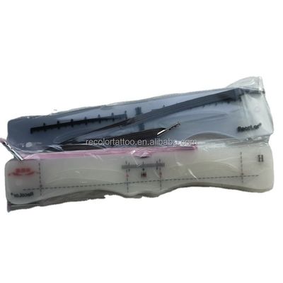 Private Label Augenbrauen-Shapper DIY 12 Set Weiches Lineal Augenbrauen-Definitor Augenbrauen Stempelkarte Weiches Lineal Schablonen-Shaping Makeup Tool