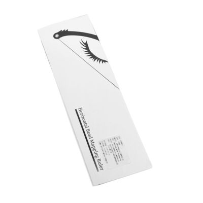 Hilfshorizontale Lineal für die Beschriftung von Drosseln Metall Kunststoffbogen Augenbrauen Positionierungswerkzeug Permanentes Make-up-Zubehör