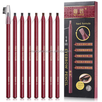 Private Label wasserfester Augenbrauenstift für Permanent Make-up, Pull-Cord-Peel-off-Augenbrauentechnik für Tattoo-Make-up, Microblading