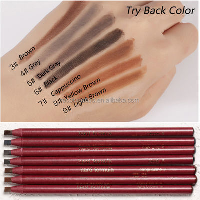 Private Label wasserfester Augenbrauenstift für Permanent Make-up, Pull-Cord-Peel-off-Augenbrauentechnik für Tattoo-Make-up, Microblading
