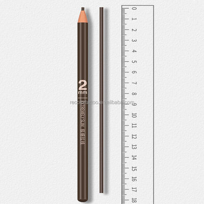 Private Label Wasserdichtes Mikrobladen Augenbrauen Bleistift Extrem schlank Feinspitze Kosmetik Make-up Farbe Private Label Make-up