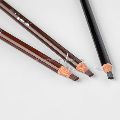 Private Label Hartes Augenbrauen Bleistift mit wasserdichtem Zugstreifen Oval Tipp für das Mikrobladen Tattoo Make-up Permanentes Make-up Zubehör