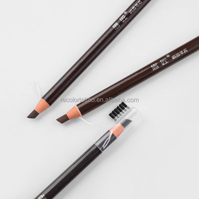 Private Label Hartes Augenbrauen Bleistift mit wasserdichtem Zugstreifen Oval Tipp für das Mikrobladen Tattoo Make-up Permanentes Make-up Zubehör
