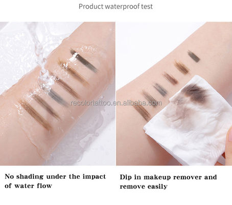 Private Label Chinesisch Rot Wasserdicht Augenbrauen Bleistift Rollpapier Mikrobladen Tattoo Make-up Permanente Make-up Accessoires