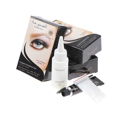 Private Label Henna Brow Dye Kit Wimpern und Augenbrauen Tint Gel in Braun Schwarz Kaffee Schnelle einfache Anwendung