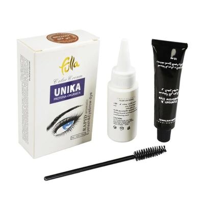 Private Label Henna Brow Dye Kit Wimpern und Augenbrauen Tint Gel in Braun Schwarz Kaffee Schnelle einfache Anwendung
