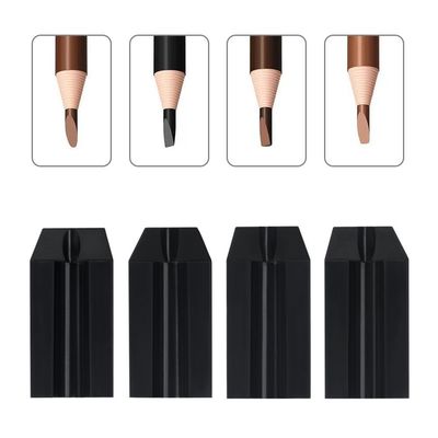 4 in 1 Kunststoff Augenbrauenstift Lippen Eyeliner Stift Kartensteckplatz Anspitzer Werkzeug Artefakt Permanent Make-up Zubehör