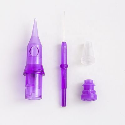 Permanent Make-up Pink/Grau / Lila Tattoo-Kartuschennadeln Augenbraue Eyeliner Lippe Microblading für Rotationsmaschinen 20 STK/Box