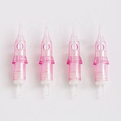 Permanent Make-up Pink/Grau / Lila Tattoo-Kartuschennadeln Augenbraue Eyeliner Lippe Microblading für Rotationsmaschinen 20 STK/Box