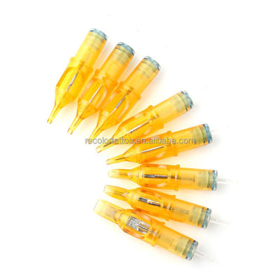 20 Stück hochwertiges Mikrobladen Augenbraue Tattoo Nadelpatrone Edelstahl Mikropigmentierung Permanente Make-up Nadel