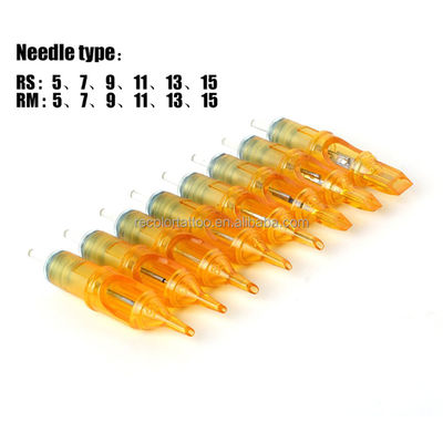 20 Stück hochwertiges Mikrobladen Augenbraue Tattoo Nadelpatrone Edelstahl Mikropigmentierung Permanente Make-up Nadel