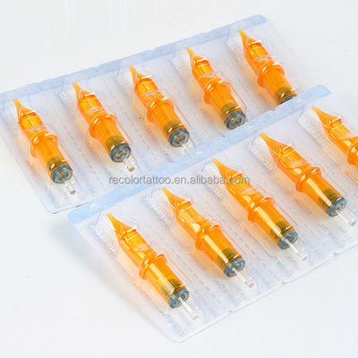 20 Stück hochwertiges Mikrobladen Augenbraue Tattoo Nadelpatrone Edelstahl Mikropigmentierung Permanente Make-up Nadel