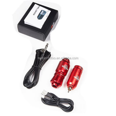 Professionelles Rotary Tattoo Pen Kit Rocket Mini Wireless Tattoo Netzteil Maschine Set Eisen Material Permanent Feature