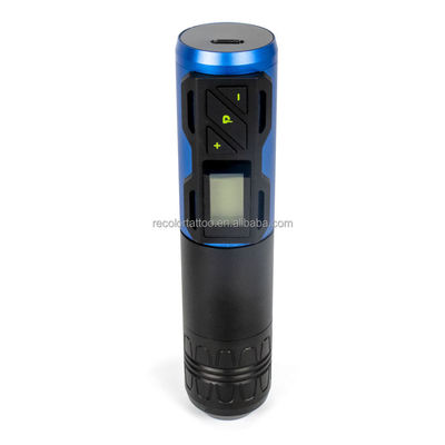 Private Label Portable Wireless Tattoo Machine Pen mit LED-Display Langer Betriebszeit Dreh-Tattoo-Pistole Dauermerkmal
