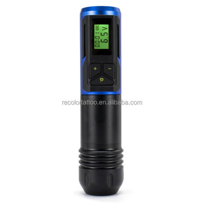 Private Label Rotary Wireless Tattoo Machine Pen mit LED-Anzeige mit Permanent-Technologie