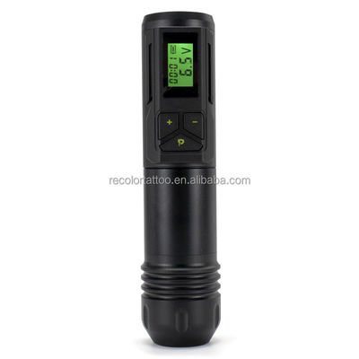 Private Label Rotary Wireless Tattoo Machine Pen mit LED-Anzeige mit Permanent-Technologie