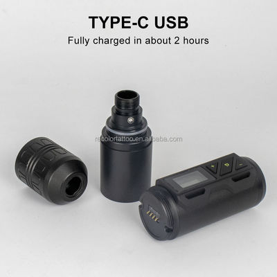 Private Label Rotary Wireless Tattoo Machine Pen mit LED-Anzeige mit Permanent-Technologie