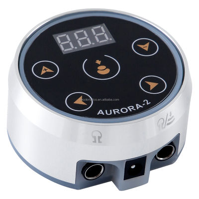 AURORA Mini Tattoo Pen Stromversorgung mit LCD-Bildschirm EU/US Adapter Spulenpistole & Drehtattoo-Maschine Dauermake-up-Zubehör