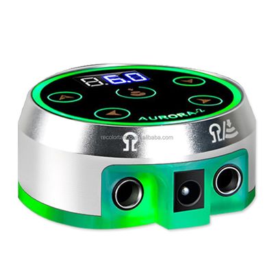 AURORA Mini Tattoo Pen Stromversorgung mit LCD-Bildschirm EU/US Adapter Spulenpistole & Drehtattoo-Maschine Dauermake-up-Zubehör
