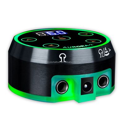 AURORA Mini Tattoo Pen Stromversorgung mit LCD-Bildschirm EU/US Adapter Spulenpistole & Drehtattoo-Maschine Dauermake-up-Zubehör