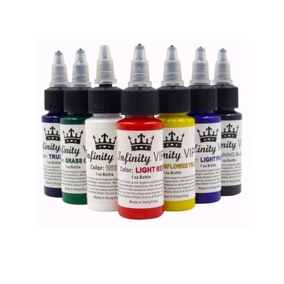 Private Label 30ML/Flasche Professionelle Tattoo-Pigment-Tinten Sichere, halbpermanente Körper-Schönheits-Tattoo-Kunst-Farbe-Zubehör