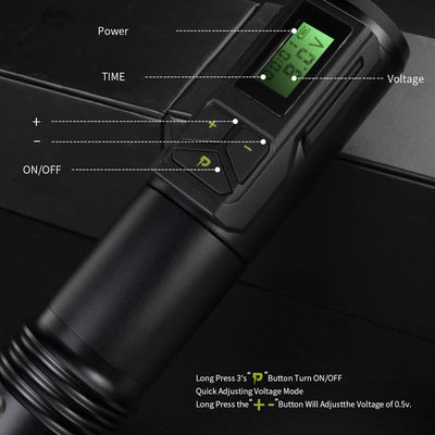 Tragbare drahtlose elektrische Tätowiermaschine Pen professionelle permanente Make-up-Pistole mit Hohl-Cup-Motor maximale Batteriekapazität