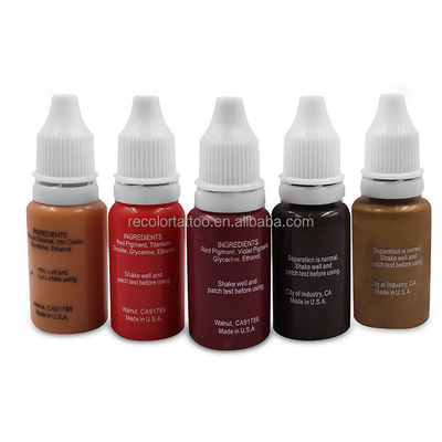 Private Label Professionelle Körper-Schönheits-Tattoo-Pigment-Tinten Sichere Permanentfarben für Microblading und Tattoo-Kunst
