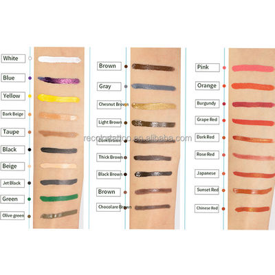 Private Label Professionelle Körper-Schönheits-Tattoo-Pigment-Tinten Sichere Permanentfarben für Microblading und Tattoo-Kunst