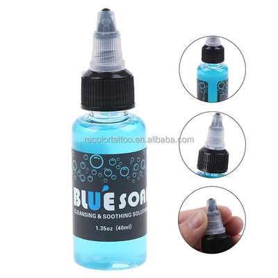 Private Label 16OZ/40ml Grüne Seife Hochanreicherung Tattoo Nachpflege Lösung Flüssige Seife zum Reinigungsprozess aus Kunststoff