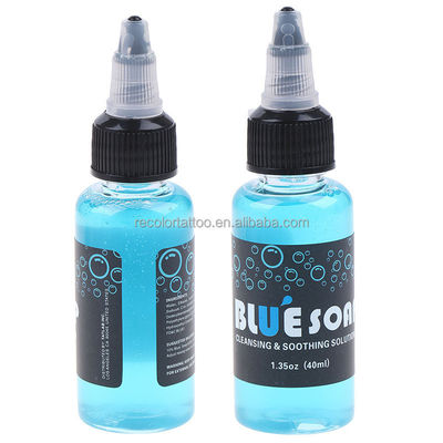 Private Label 16OZ/40ml Grüne Seife Hochanreicherung Tattoo Nachpflege Lösung Flüssige Seife zum Reinigungsprozess aus Kunststoff
