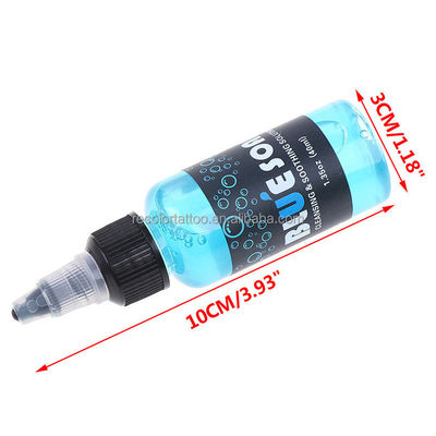 Private Label Tattoo Reinigung Blaue Seife 40ml Hochanreicherung Tattoo Nachsorge Lösung Reinigungsprozess Flüssige Seife Tattoo