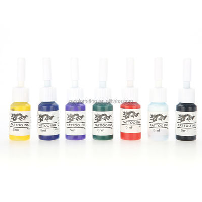 Private Label Professionelle Tattoo-Pigmenttinten 5ML/Flasche Sichere Permanent-Make-up-Farben Körper-Schönheitsbedarf