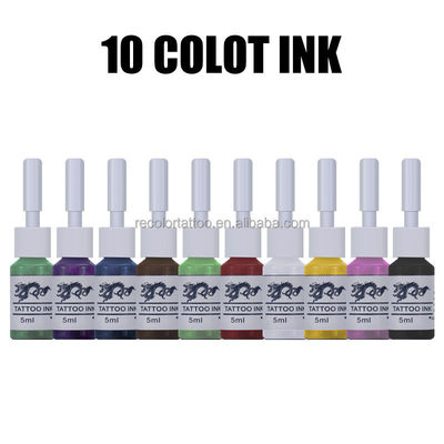 Private Label Professionelle Tattoo-Pigmenttinten 5ML/Flasche Sichere Permanent-Make-up-Farben Körper-Schönheitsbedarf