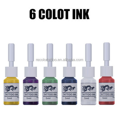Private Label Professionelle Tattoo-Pigmenttinten 5ML/Flasche Sichere Permanent-Make-up-Farben Körper-Schönheitsbedarf