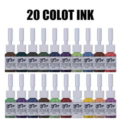 Private Label Professionelle Tattoo-Pigmenttinten 5ML/Flasche Sichere Permanent-Make-up-Farben Körper-Schönheitsbedarf