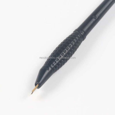 Neuer 2-in-1 18U Nano Blade Microblading Einwegstift Sterilisiert für dauerhaftes Pulver Schattenbrauen 3D Haarschläge mit Lineal