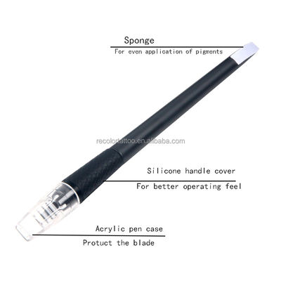 Einweggesetzte 0,18mm 18U Nano Mikroblading Tattoo Pen Augenbraue Tattoo Pen Blades Halter Mikroblading Werkzeug