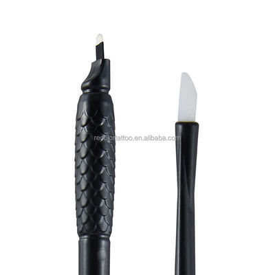 18U Einweg-Microblading-Stift 0,15 0,18 mm Sterilisierte Permanent-Make-up Augenbrauen-Tattoo-Werkzeuge in Pink, Schwarz & Weiß