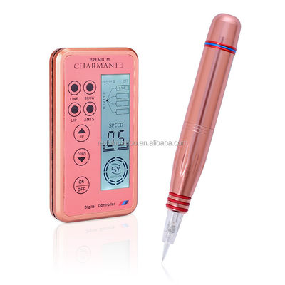 Private Label Orange Charmant Augenbrauen Lippen Eyeliner Tattoo Maschine Permanente Make-up Stift Set Schönheitskunst Tattoo Gun